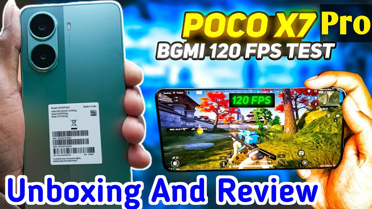 Poco X7 Pro Unboxing And Review || Poco X7 Pro 5G Bgmi Test || Poco X7 ...