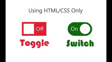 How to create animated toggle switch using HTML and CSS only