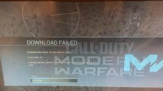 Error Code 47 Or Span. Modern Warfare Found The Way To Fix Problem.