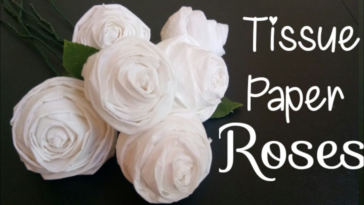 How To Make Easy & Simple Tissue/Napkin PaperOrigami Rose Flowers