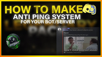 How To make anti ping system for discord server