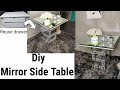 DIY MIRROR SIDE TABLE // RECYCLED OLD DRAWER