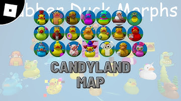 How to get all rubber duck in candyland map in find the rubber duck morphs roblox