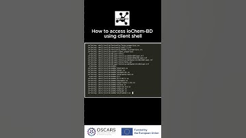 How to access ioChem-BD using shell client #computationalchemistry #fairdata #openscience