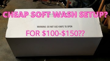 How to SOFT WASH CHEAP setup Budget DIY business side hustle ideas for a 12 volt / roof wash system