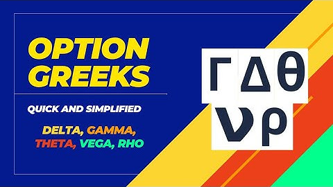 Complete guide to Option Greeks ( Simplified Explanation ) : Delta, Gamma, Theta, Vega and Rho