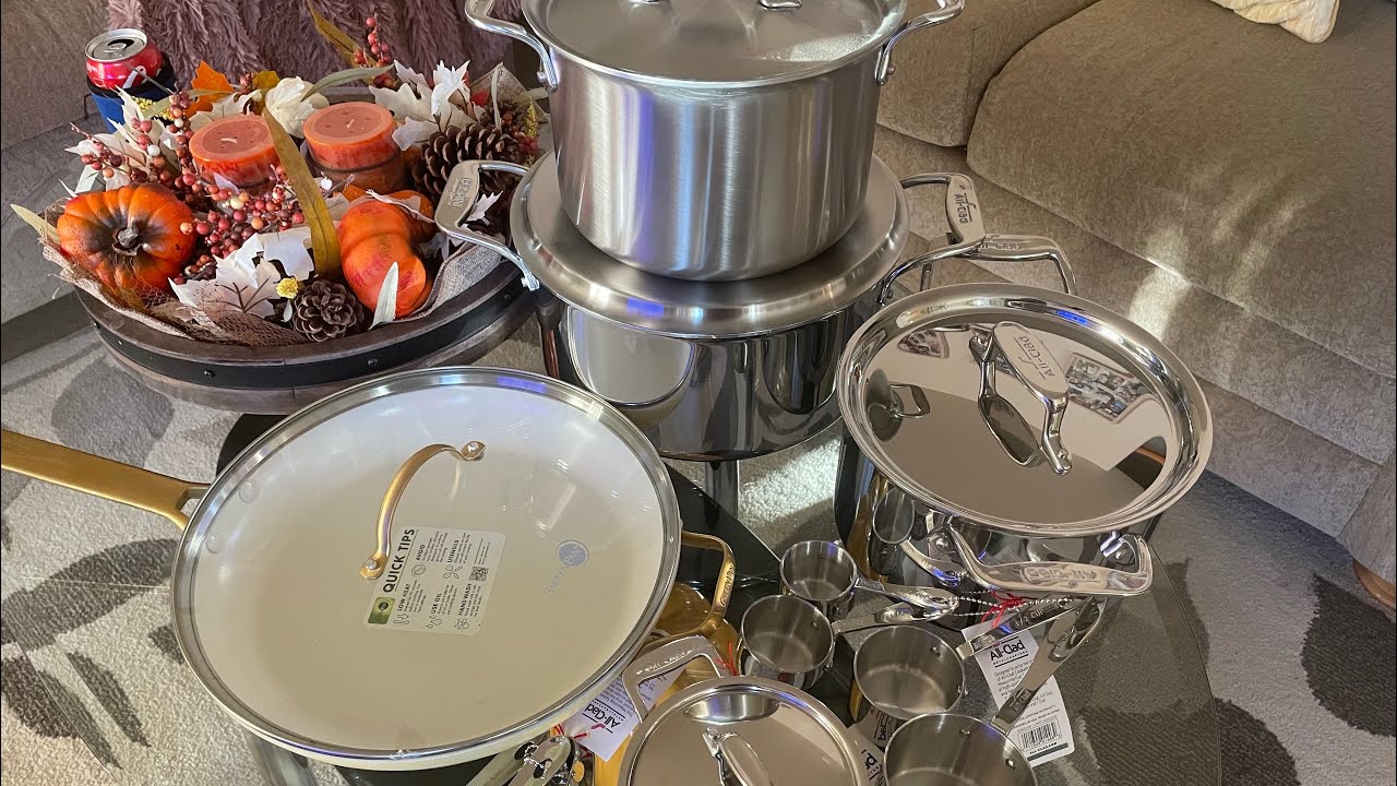 All-Clad d3 Stainless Steel 10-piece Cookware Set Unboxing