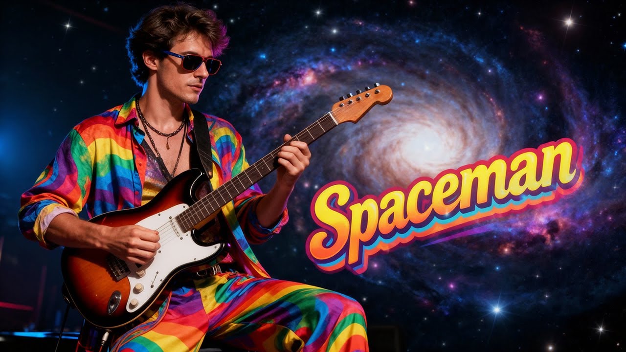 Space Man Rocker Spaceman - Psychedelic Rock Song | Official Lyrics Music Video | 2025 ...