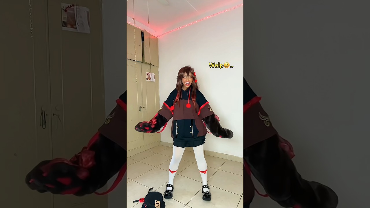 Another #HuTao blooper😂💀The hat hates me😂YouTube Exclusive⚠️ #princesssachiko #sachi_hime96