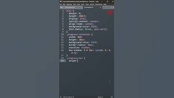 Animated Colorful Progress Bar | HTML CSS
