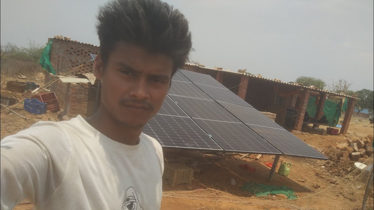 3 KW solar pump complete ✅ installation by Shubham solar.... 2 panala add with water delivery..