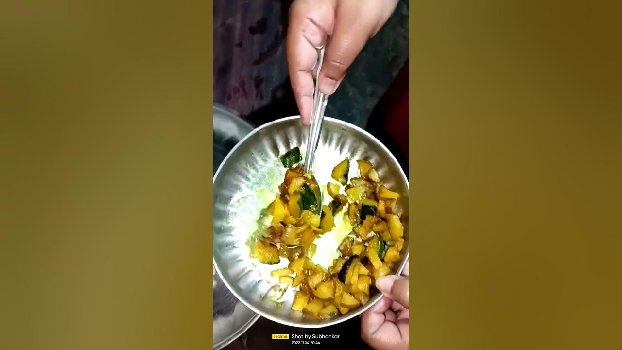 amazing-white-rice-with-pumpkin-potato-fry-and-chicken-plslikesubscribe