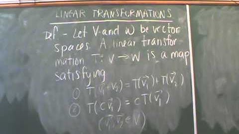 MATH 2203 - General Linear Transformations