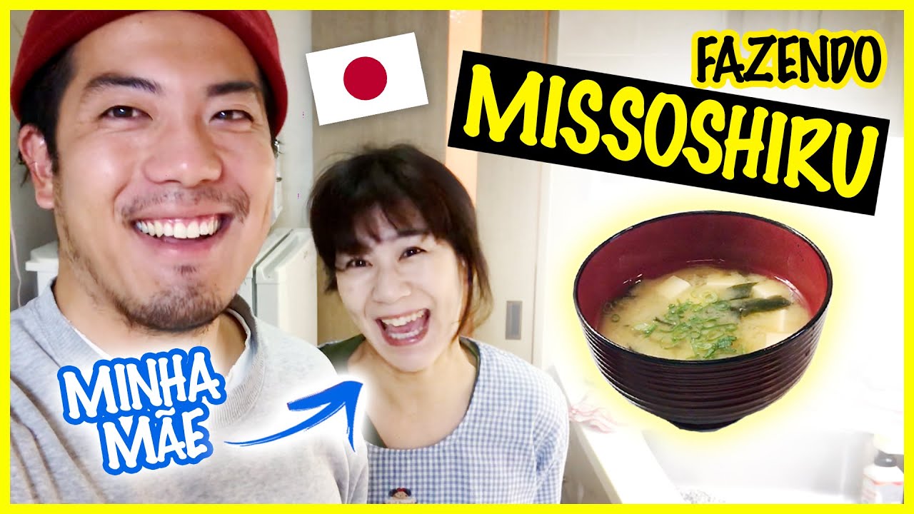 Minha mãe japonesa ensinando comida japonesa. Sopa de misso.