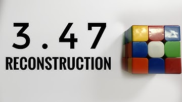 3.47 3x3 Rubiks Cube World Record Reconstruction | Yusheng Du