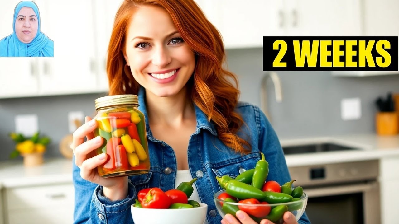 مخلل الفلفل محلي الصنع يستغرق أسبوعين | 💯👌🏻PICKLED PEPPERS in Just 14 Days!
