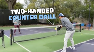 How To Hit the Two-Handed Backhand Counter in Pickleball | Ben Johns