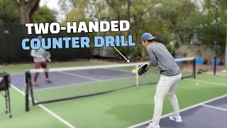 How To Hit the TwoHanded Backhand Counter in Pickleball | Ben Johns