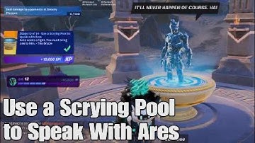 How to Easily Use a Scrying Pool to Speak With Ares - Fortnite Oracle Snapshot Quest