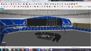 WWE THUNDERDOME CUSTOM CONCEPT ON GOOGLE SKETCHUP PART 1