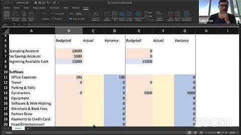 Cash Flow Forecasting in Excel