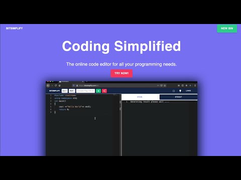 Real time code sharing in bitsimplify.com