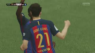 XBOX’ｓ FIFA 17_2017122201_監督キャリアモード_’16-’17_アメリカン・チャレンジカップ_リーグステージ_FCバルセロナ 5-0 ナポリ