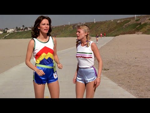 JACLYN SMITH & CHERYL LADD Shiny Satin Shorts Prevent Kidnapping \