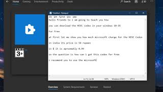 Install Official HEVC Codec For Windows 10 | Free 2020 | Microsoft Official Extension 2020 screenshot 4