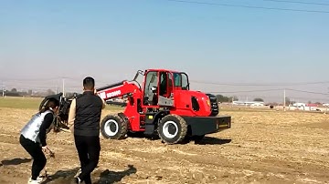 multifunction luzun wheel loader with telescopic boom 6 m lifting height