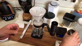 V60 Coffee  | Mirror Coffee | The Millwright Hand Grinder | Brewista Artisan Kettle