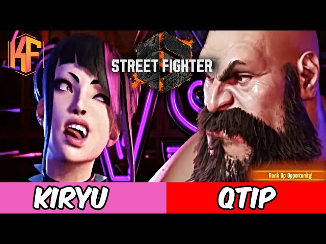 Street Fighter 6 - KiryuGamingX (Juri) Vs Qtip (Zangeif) I Broke His Win Streak! class=