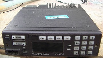 Motorola Spectra Recapping and Programming