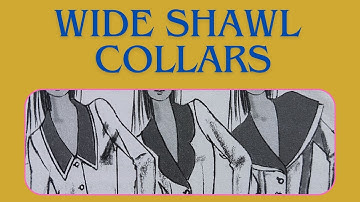 WIDE SHAWL COLLARS