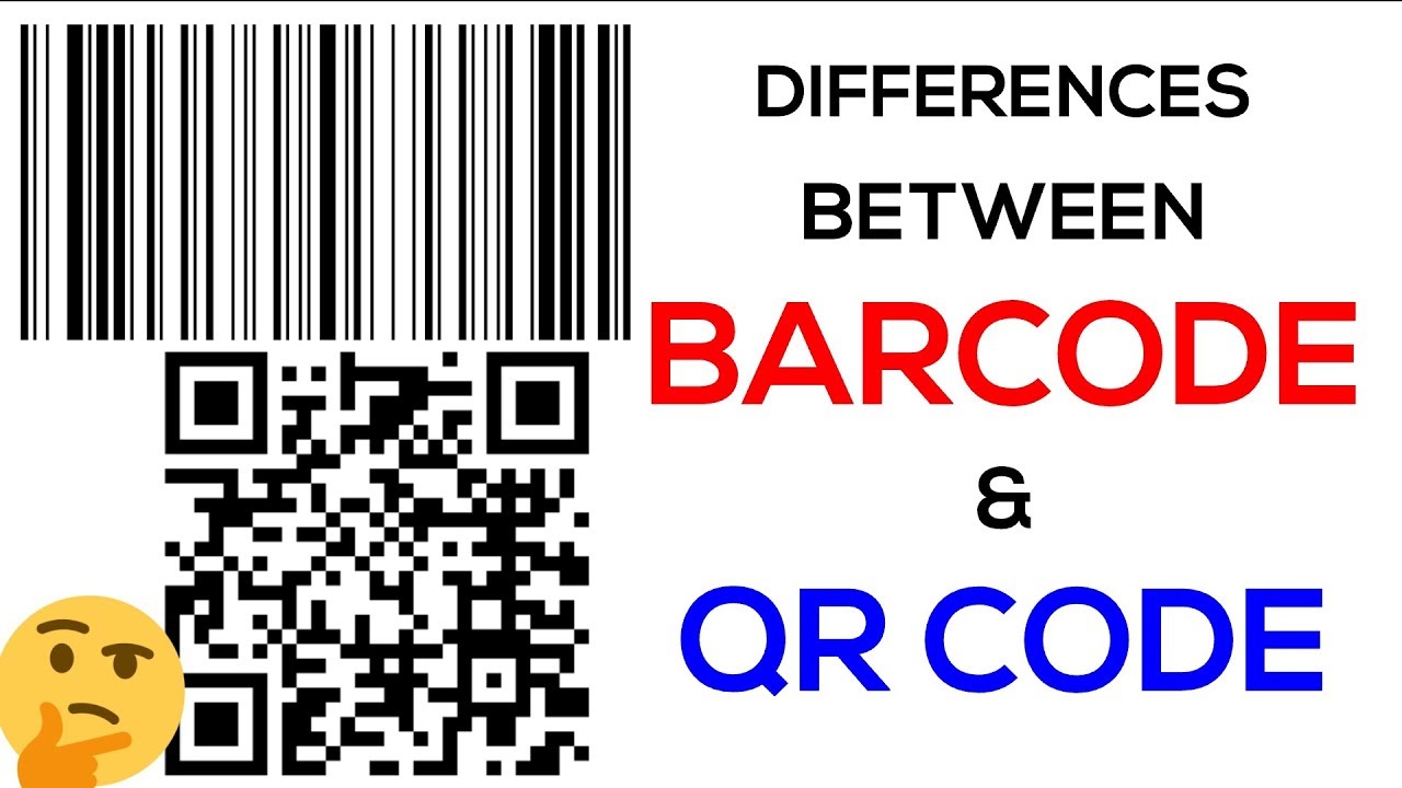 New Update Differences Between Barcode and QR Code. 🤔✈🏭