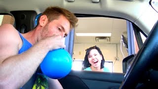 Funny Helium in the Drive Thru!