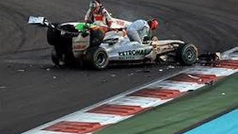 Schumacher laughs after avoiding death by inches