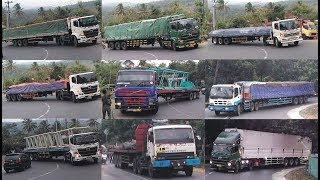 TRUCK Trailer VOLVO Fm12 ISUZU Borneo HINO Ranger FUSO Great Muatan Berat Melahap Tikungan Tajam