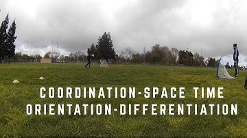 Soccer training coordination based-working on space and time orientation and differentiation drills