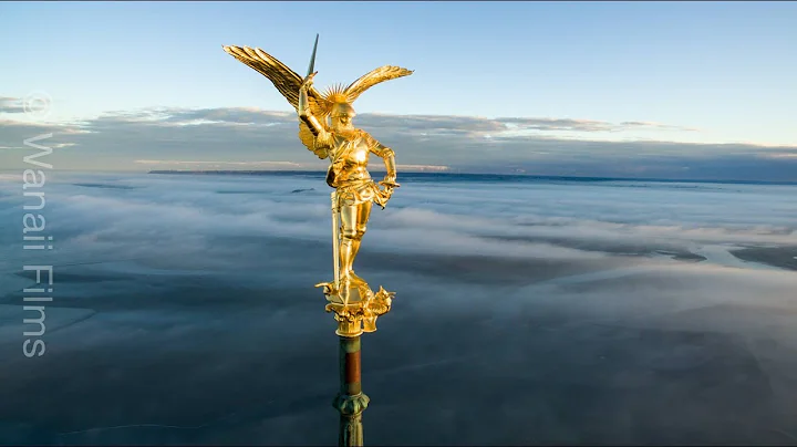 Stunning Mont Saint Michel from the drone