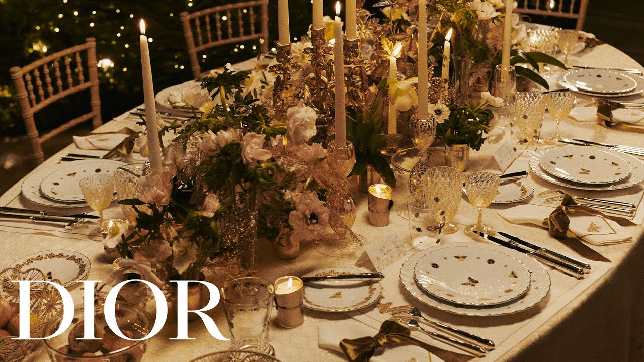 Discover the Magical Dior Maison Holiday Table Setting by Cordelia de Castellane