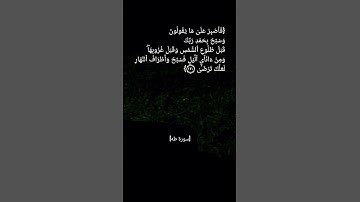 سورة طه الآية ١٣٠ بصوت الشيخ ماهر المعيقلي