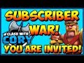 Clash with cory subscriber war clash of clans  coc