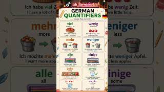 Quantifiers in German #learn #german #languages #language #deutschlernen #deutsch #study