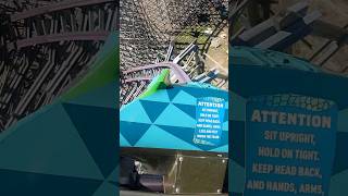 Iron Gwazi Roller Coaster! Intense Beyond Vertical Drop &amp; Zero-G Stall!  #rollercoaster #themepark