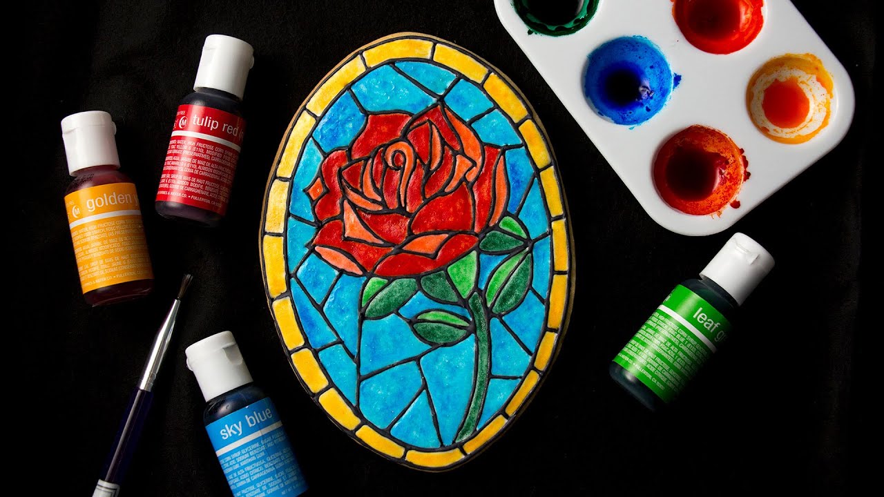 How To Make A Stained Glass Cookie With Royal Icing YouTube