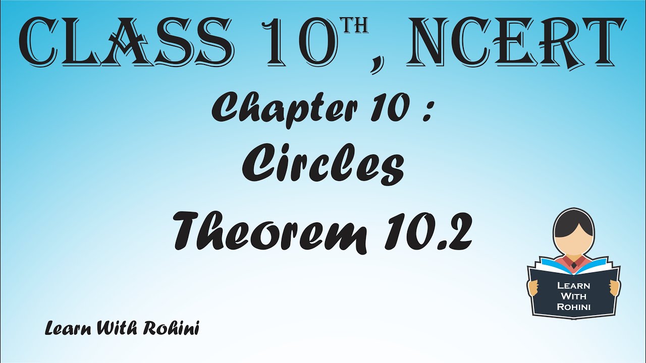 Circles | Chapter 10 | Theorem 10.2 | NCERT | Maths |Tamil - YouTube