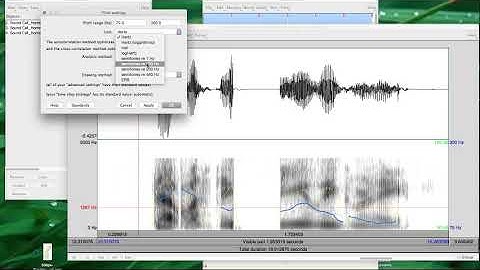 PRAAT 15  Viewing F0 traces