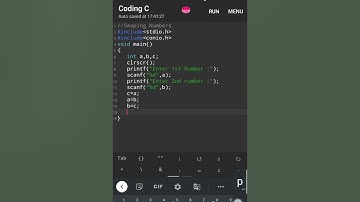 #26 Swapping of two numbers in C program | #c_language  #shorts #c_programming #coding #teach_techno