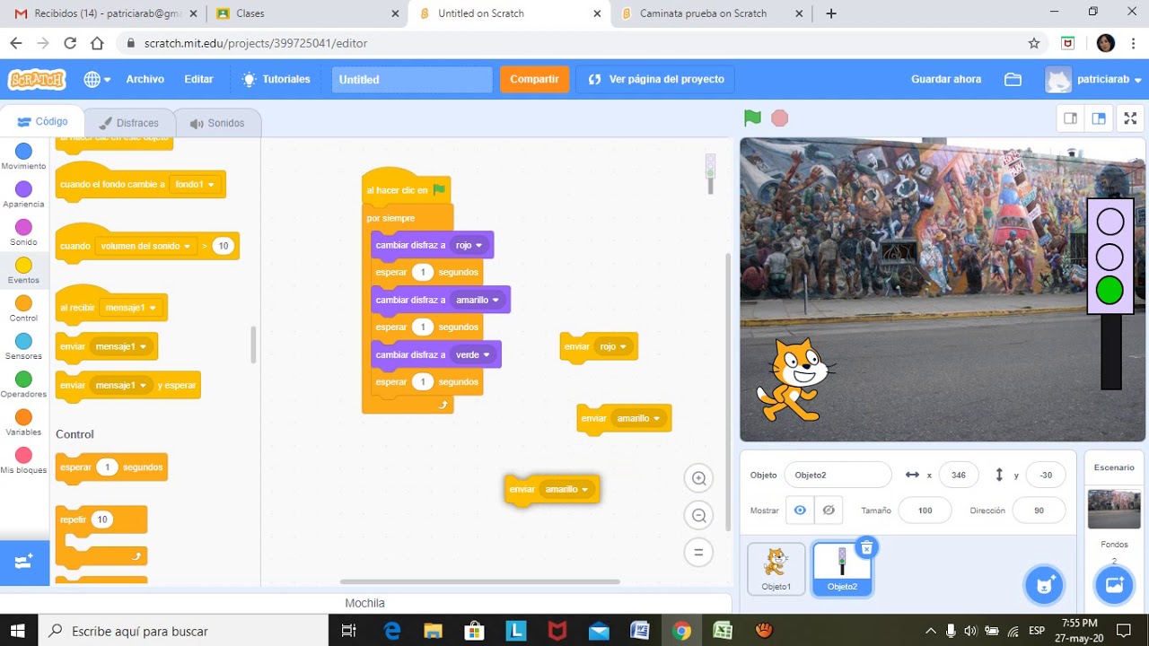 Scratch enviar recibir - YouTube
